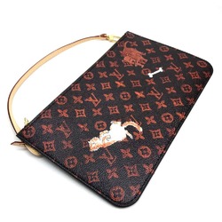 LOUIS VUITTON M44441 Monogram Neverfull MM Catgram Tote Bag Canvas Women's Maroon Brown