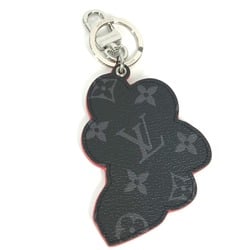 LOUIS VUITTON M00960 Monogram Eclipse Keychain Sporty Car Vivienne Bag Charm Leather Women's Black