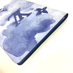 LOUIS VUITTON GI0628 Watercolor Monogram Cahier Clemence Notebook Stationery Memo Pad Canvas Women's Blue