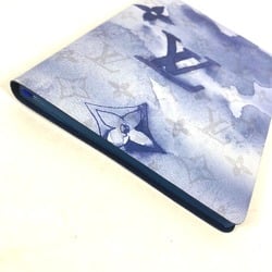 LOUIS VUITTON GI0628 Watercolor Monogram Cahier Clemence Notebook Stationery Memo Pad Canvas Women's Blue