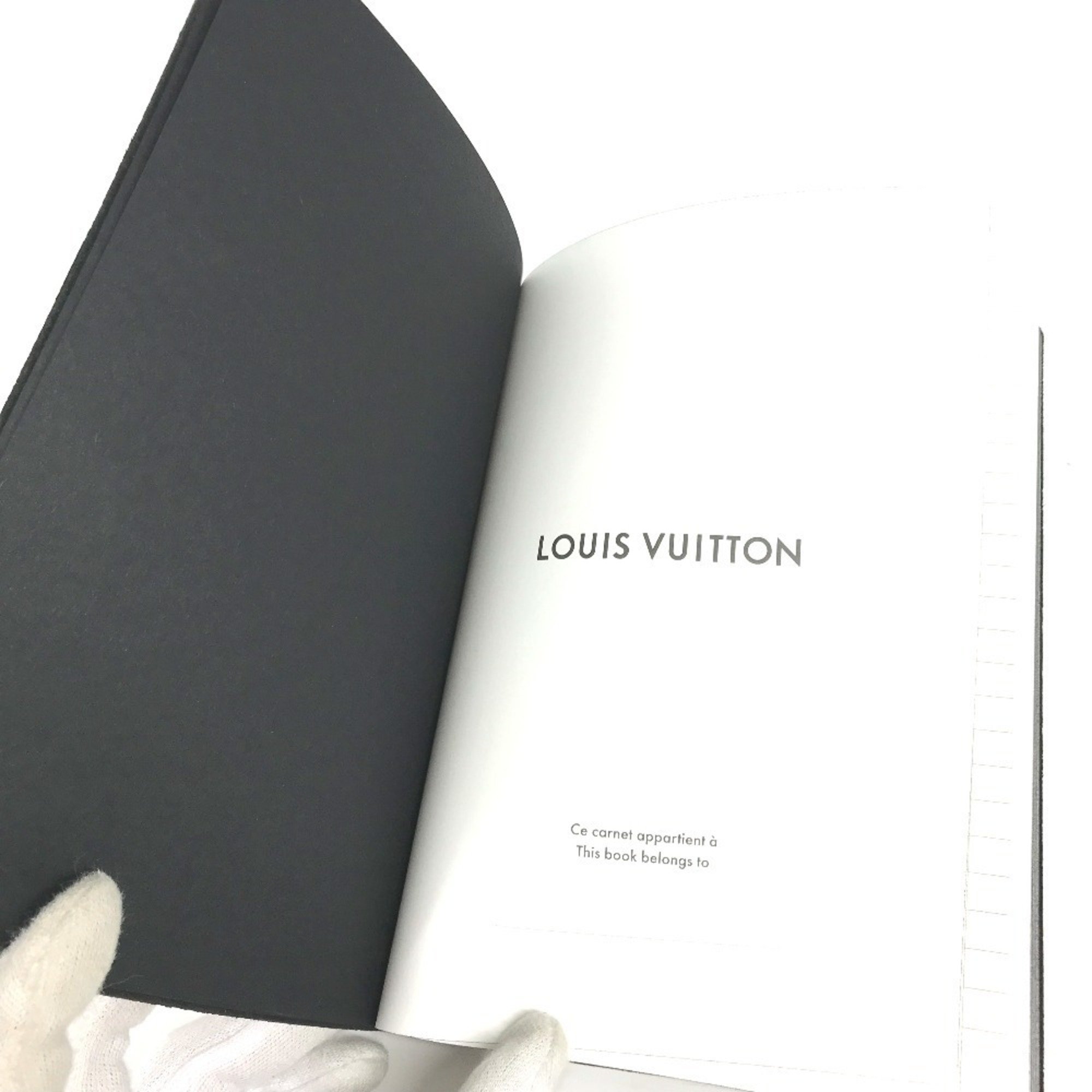 LOUIS VUITTON GI0406 Monogram Eclipse Rainbow Caix Clemence Notebook Memo Pad Stationery Canvas Men's Black