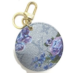 LOUIS VUITTON M00877 Flower Porte Cle Illustre LV Garden Bag Charm Keychain Leather Women's Blue