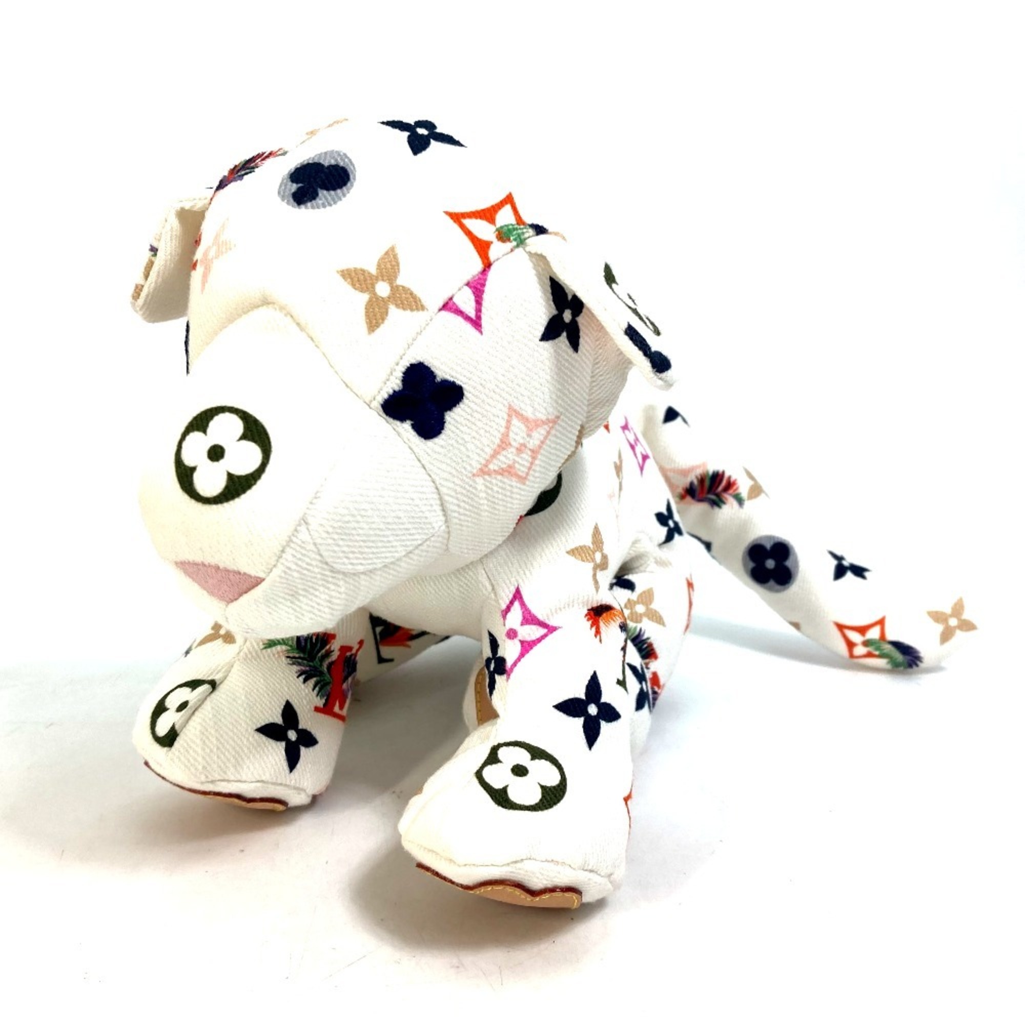 LOUIS VUITTON GI0735 Dudu Tiger Doll Stuffed Animal Cotton Men's Women's White