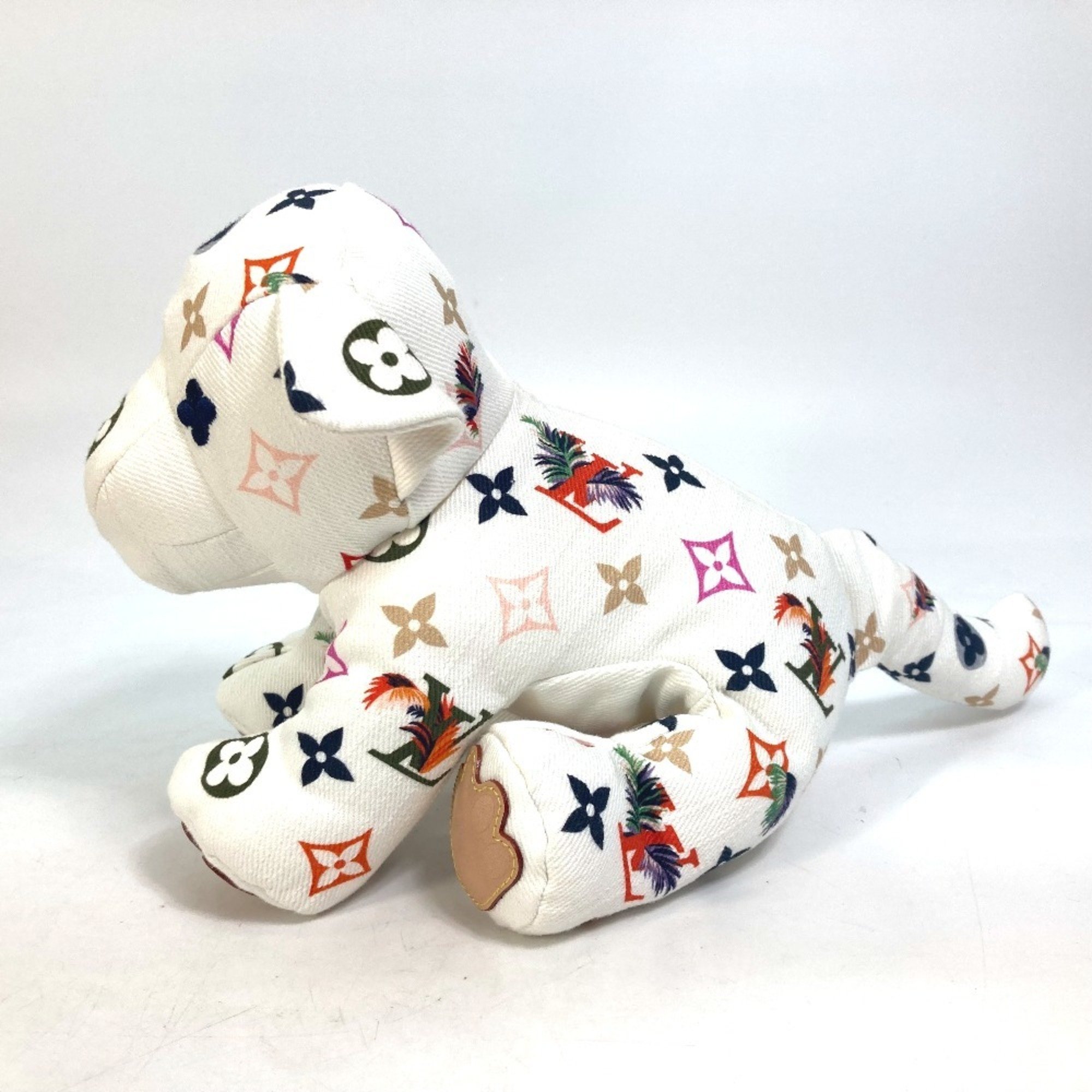 LOUIS VUITTON GI0735 Dudu Tiger Doll Stuffed Animal Cotton Men's Women's White