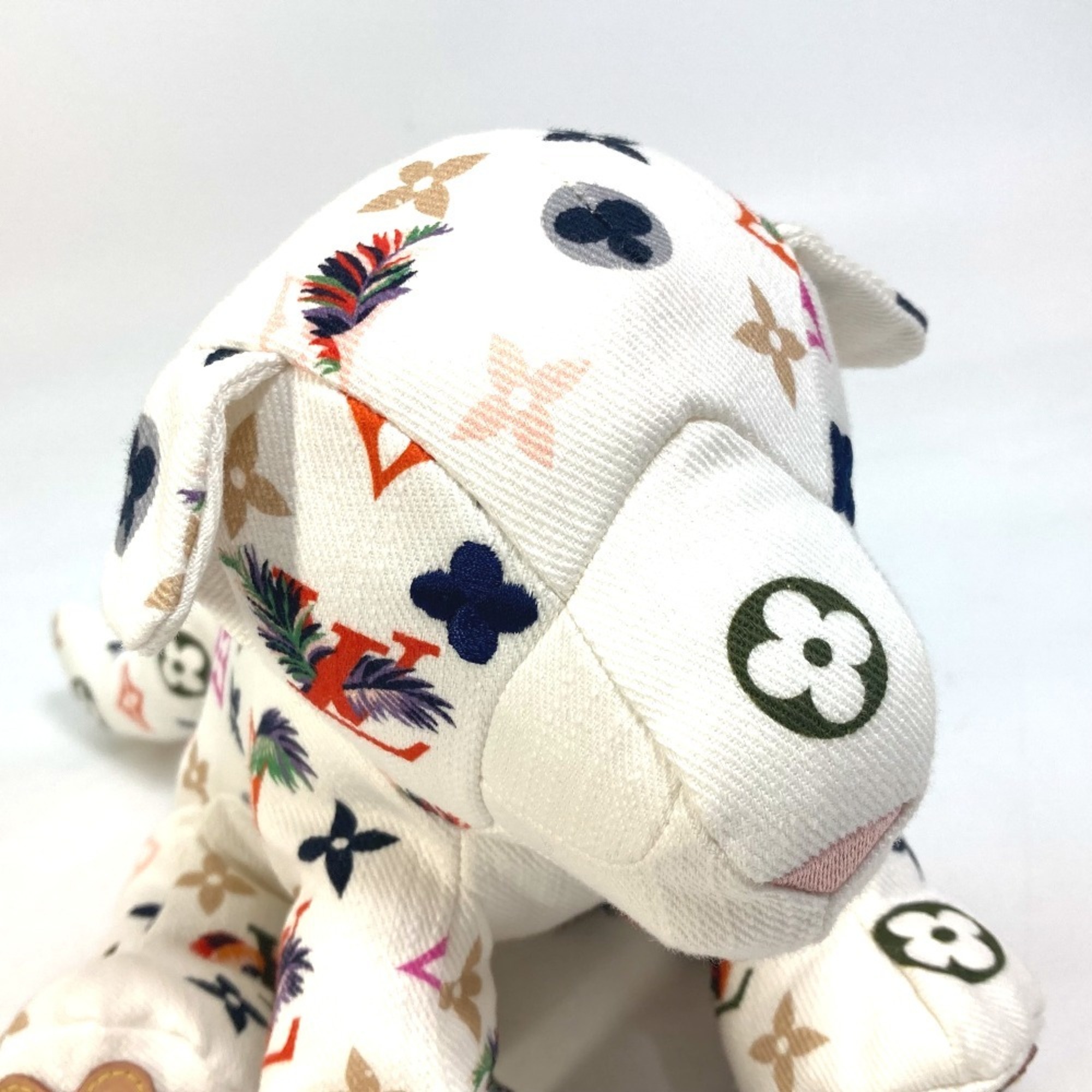 LOUIS VUITTON GI0735 Dudu Tiger Doll Stuffed Animal Cotton Men's Women's White