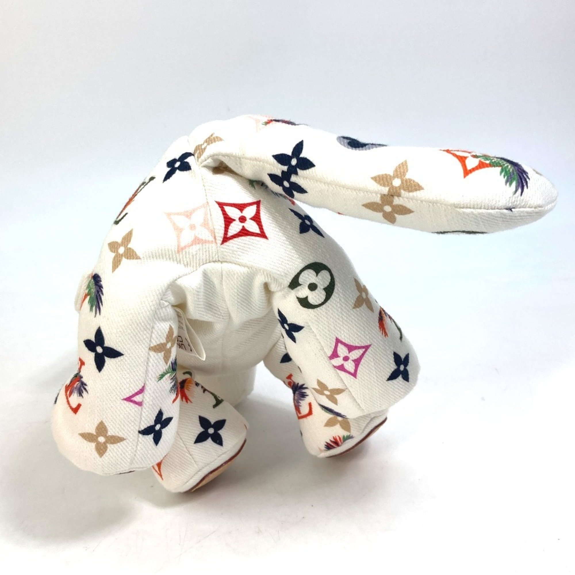 LOUIS VUITTON GI0735 Dudu Tiger Doll Stuffed Animal Cotton Men's Women's White