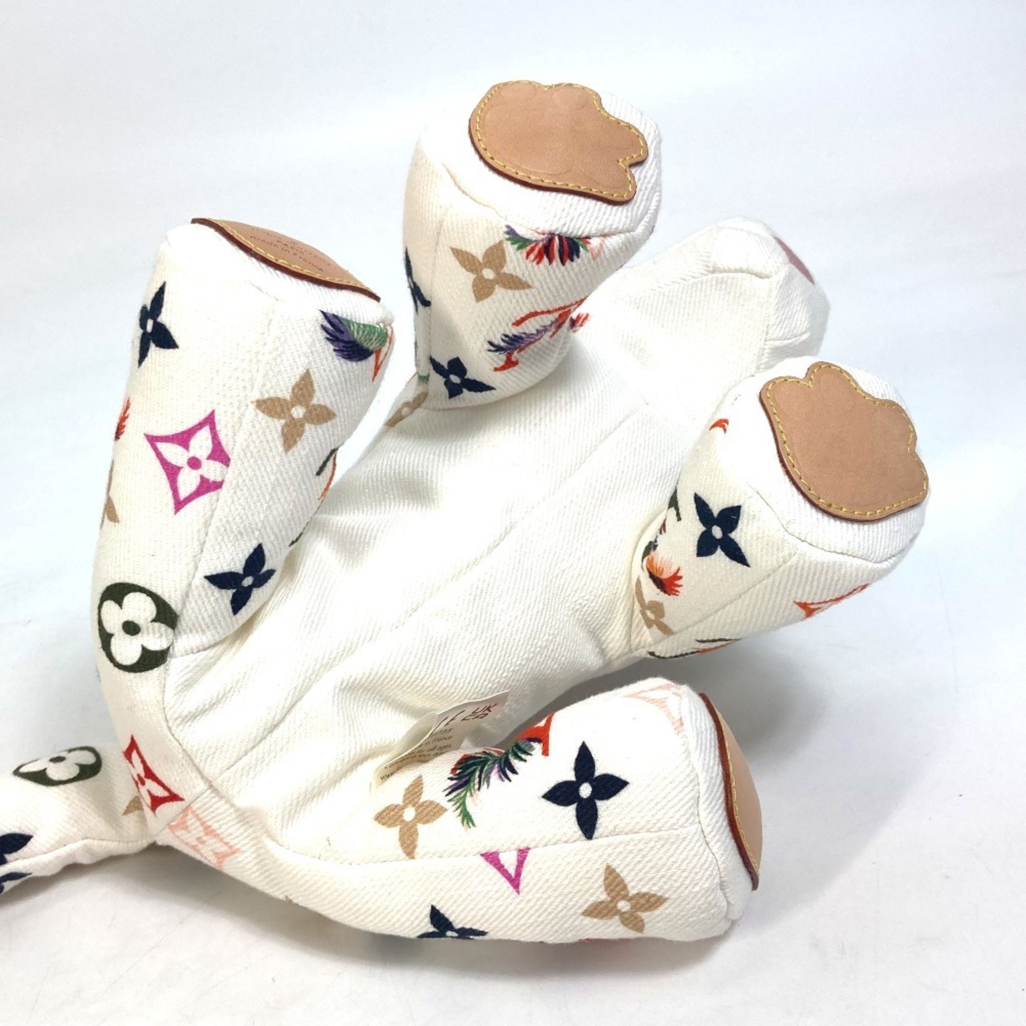 LOUIS VUITTON GI0735 Dudu Tiger Doll Stuffed Animal Cotton Men's Women's White