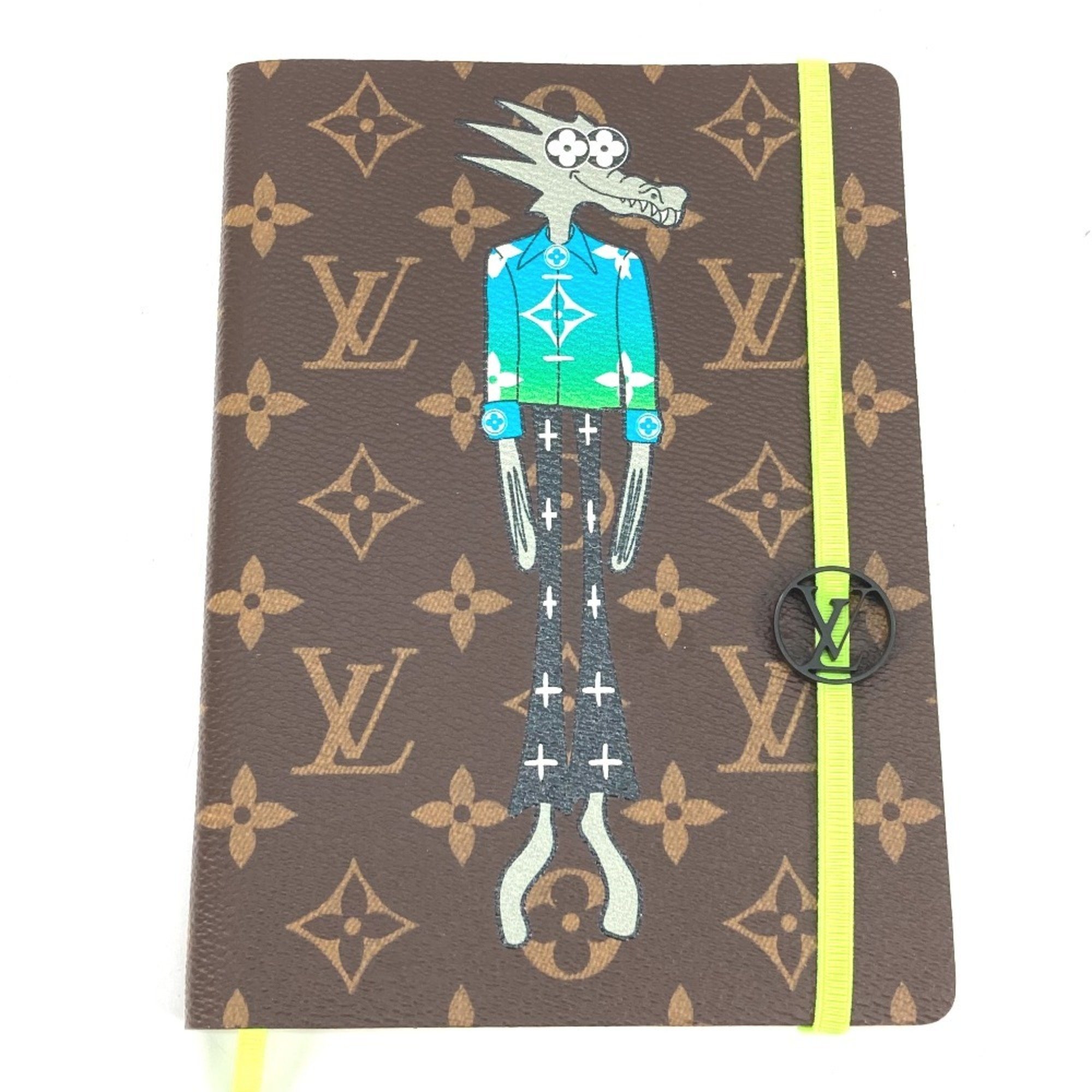 LOUIS VUITTON GI0583 Monogram LV Friend Cahier Clemence Notebook Memo Pad Stationery Canvas Men's Brown