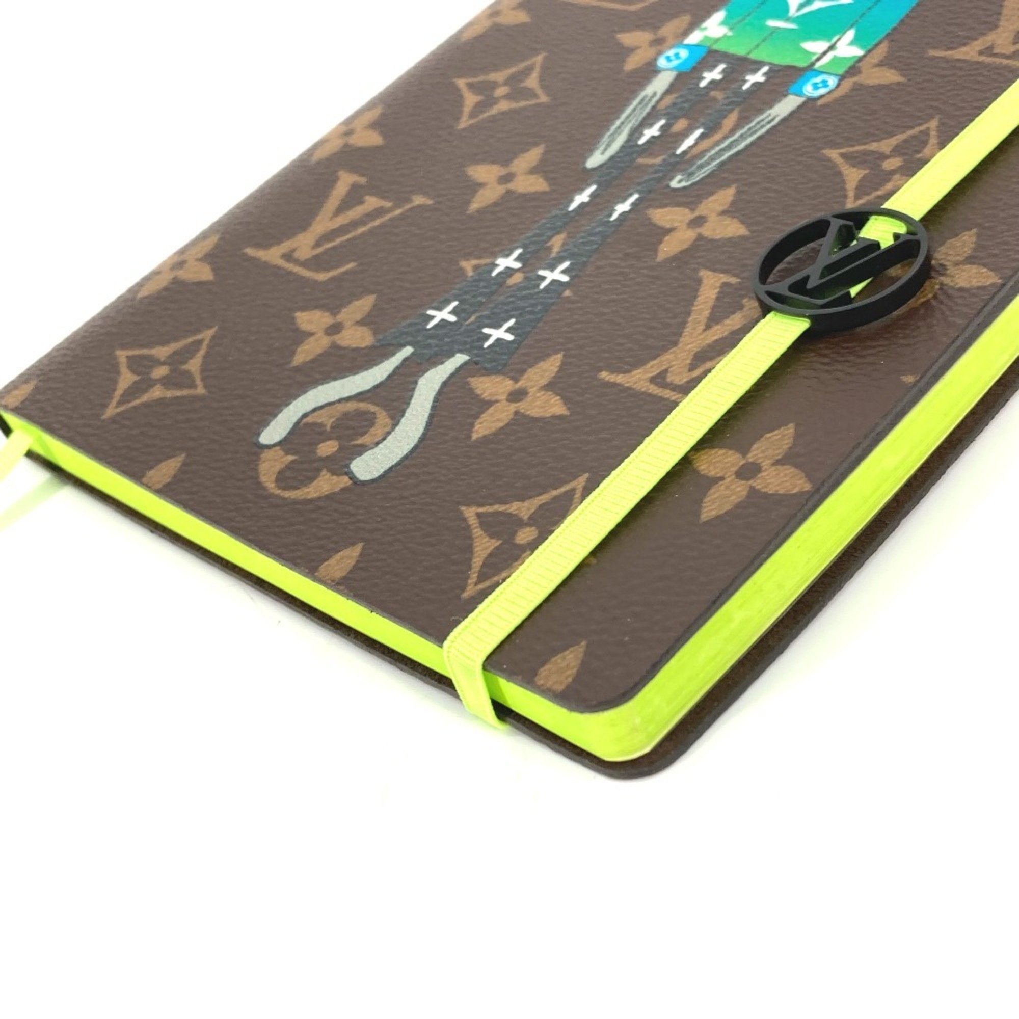 LOUIS VUITTON GI0583 Monogram LV Friend Cahier Clemence Notebook Memo Pad Stationery Canvas Men's Brown