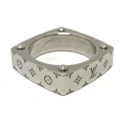 LOUIS VUITTON M00695 Monogram Bold Ring, Men's, Metal, Silver, 2 G-240725-32