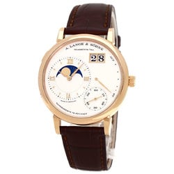 A. Lange & Söhne 139.032 LSLS1394AA Grand 1 Moon Phase Wristwatch K18 Pink Gold Leather Men's LANGE SOHNE