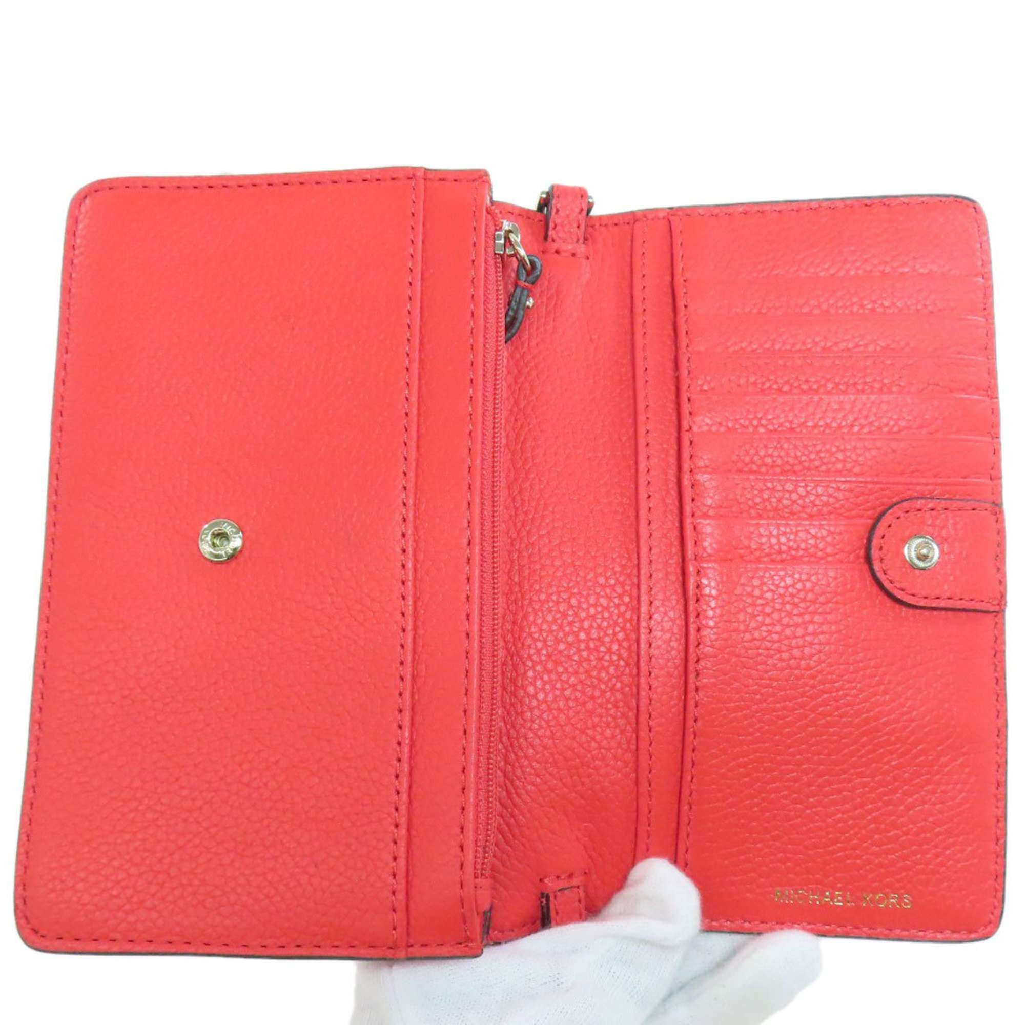 Michael Kors Shoulder Wallet Long Leather Women's