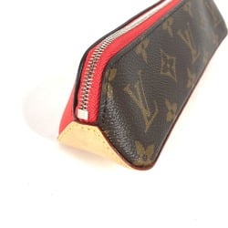 LOUIS VUITTON GI0009 Monogram Truth Elisabeth Pencil Case Stationery Pen Canvas Women's Brown