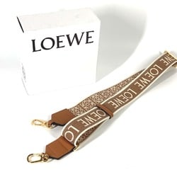 LOEWE Jacquard Anagram Replacement Strap Bag Shoulder Canvas Leather Women's Natural Tan Brown E-240223-7