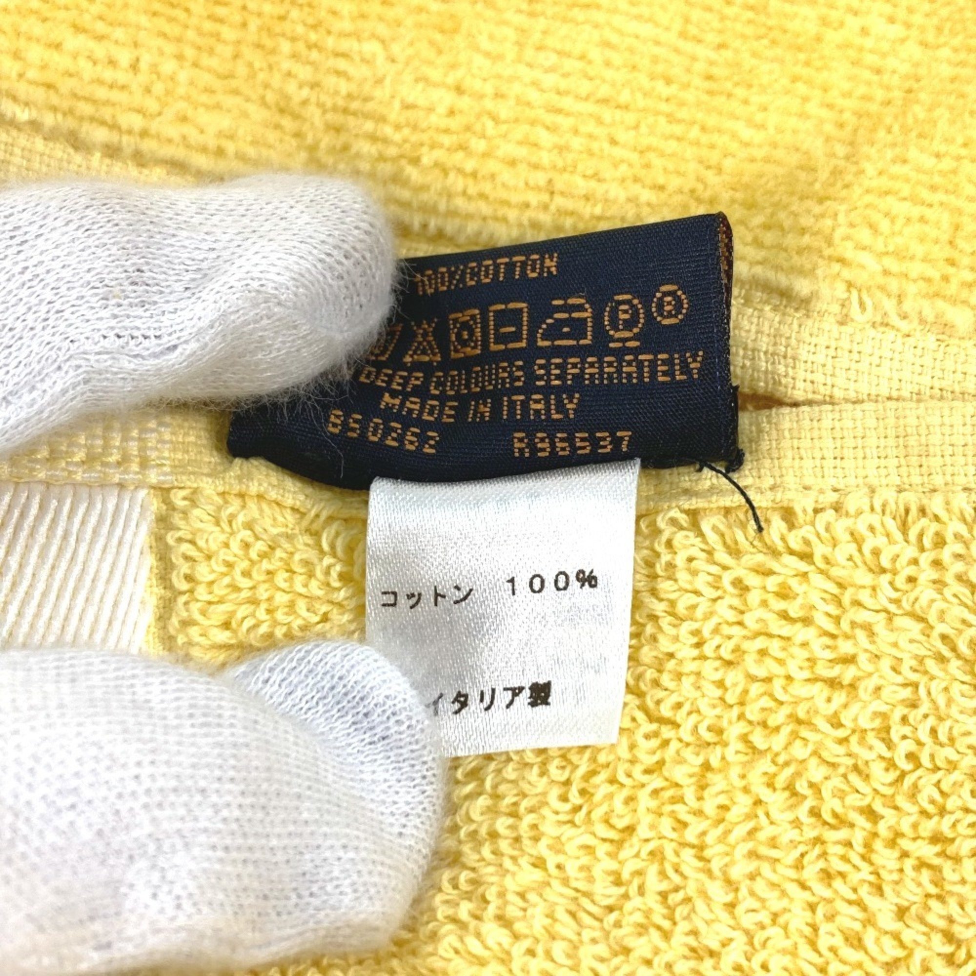 LOUIS VUITTON R96537 Bath Towel, Knee Blanket, Monogram Beach Cotton, Women's, Yellow