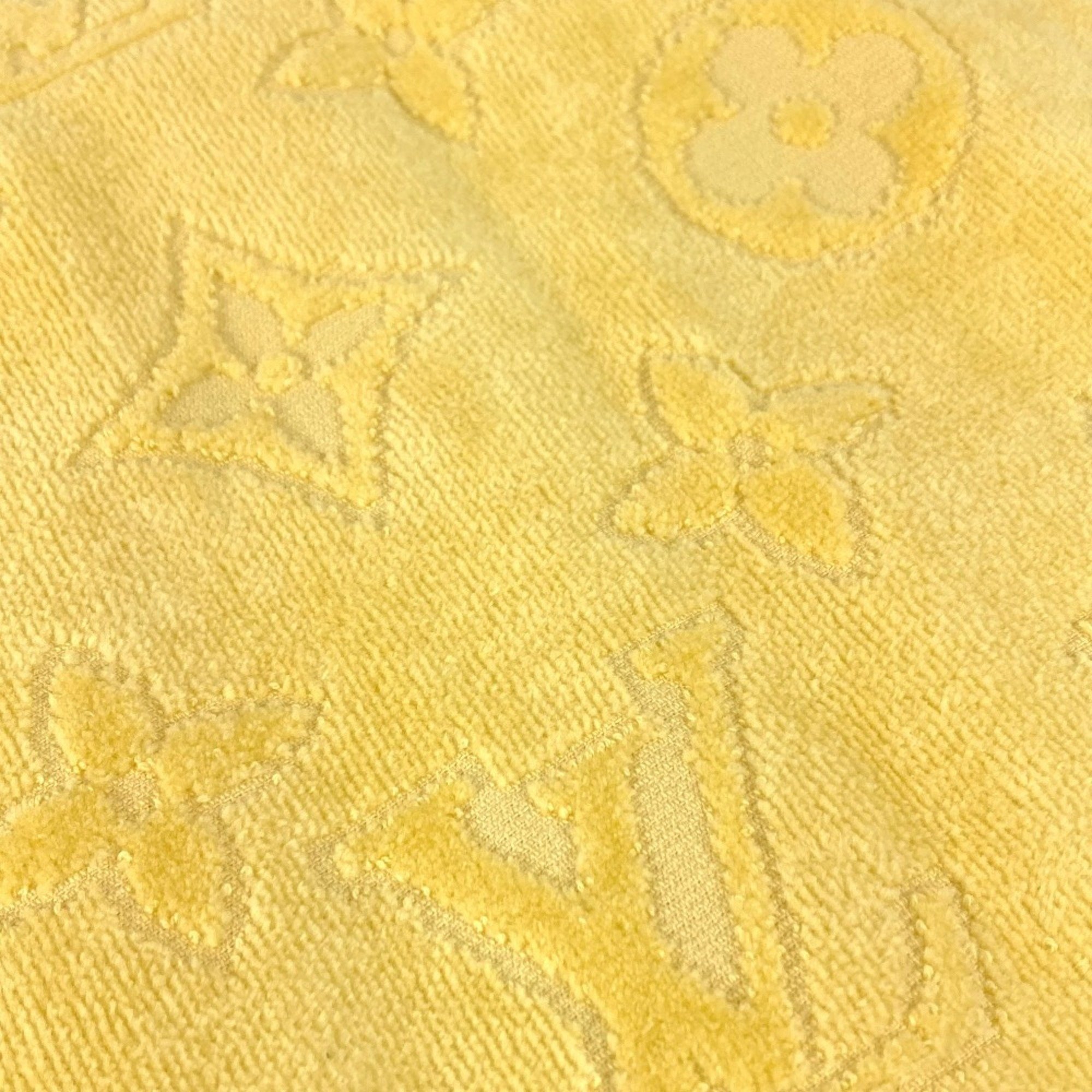 LOUIS VUITTON R96537 Bath Towel, Knee Blanket, Monogram Beach Cotton, Women's, Yellow