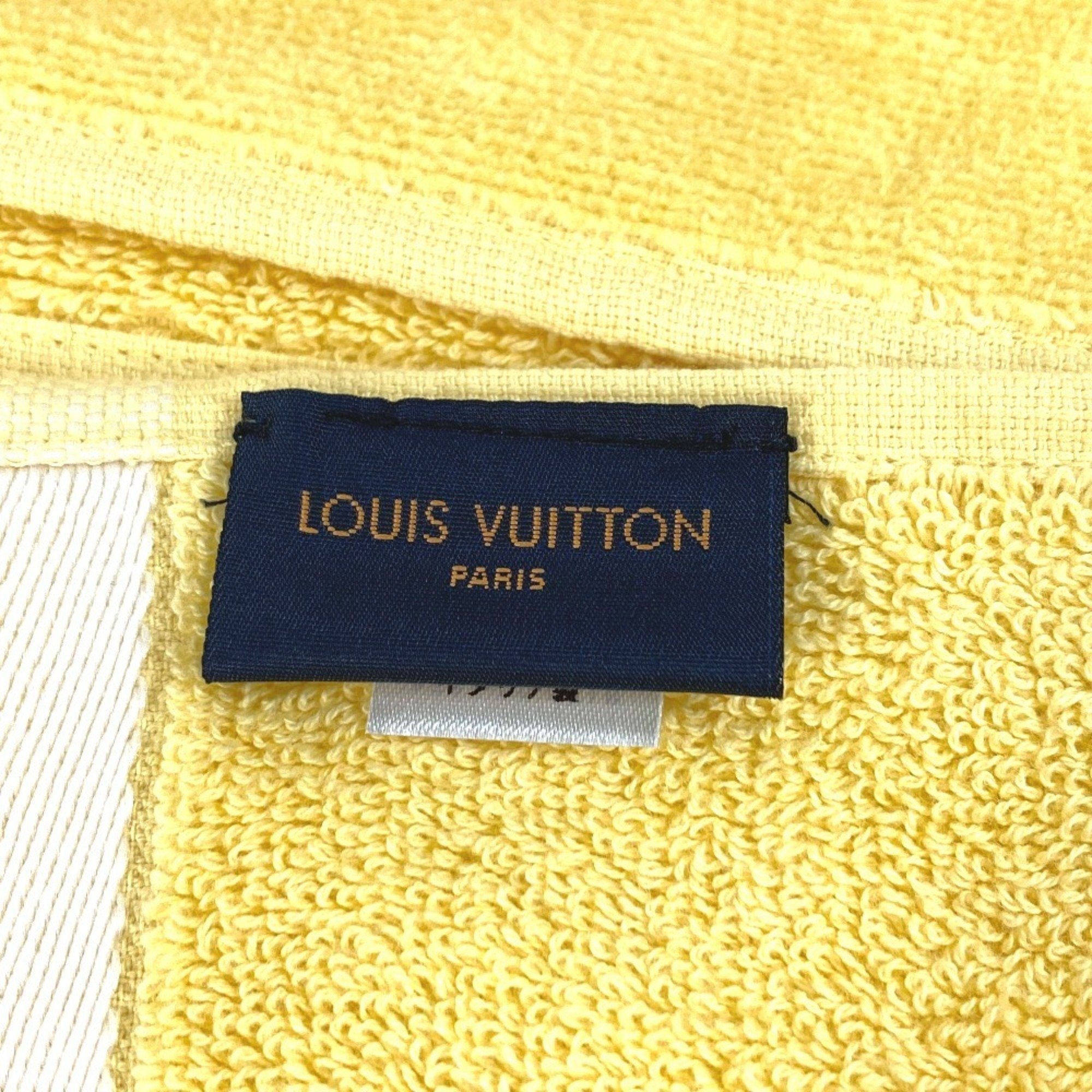 LOUIS VUITTON R96537 Bath Towel, Knee Blanket, Monogram Beach Cotton, Women's, Yellow