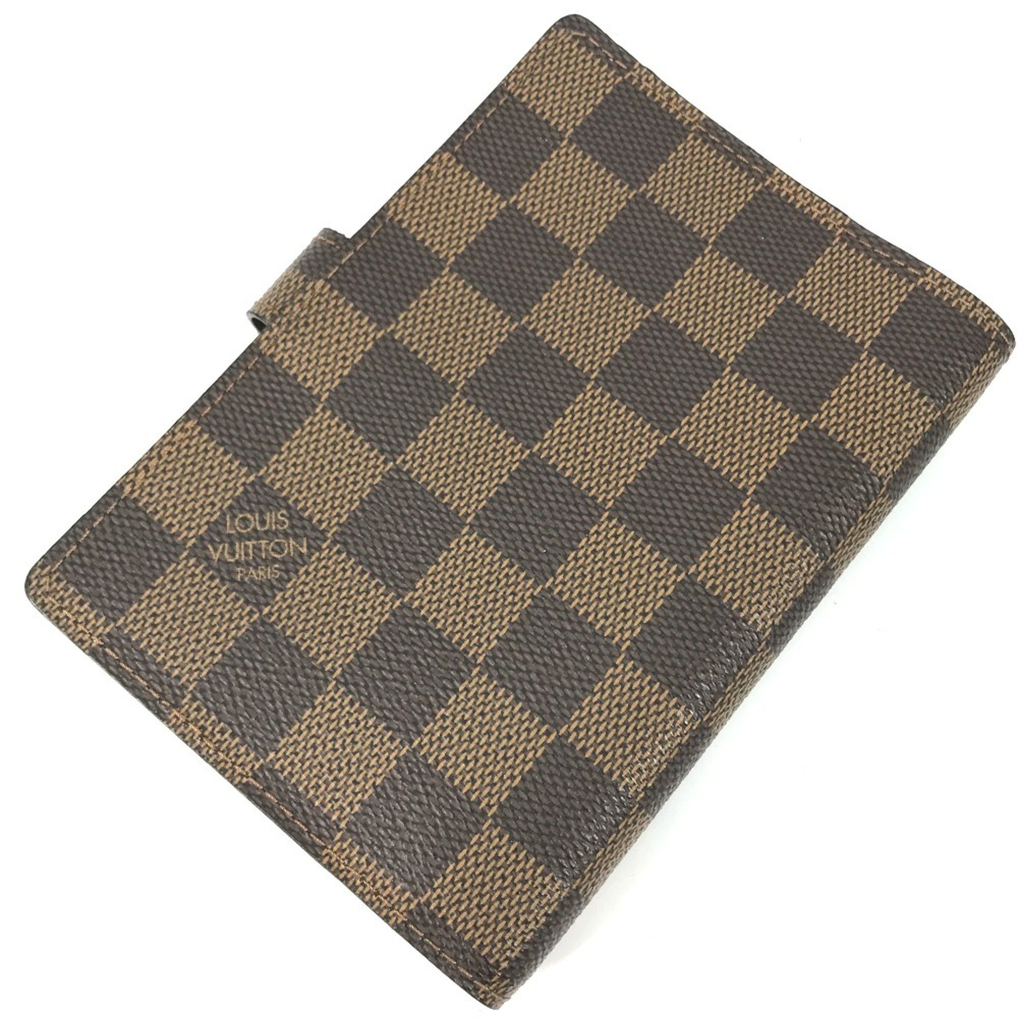 LOUIS VUITTON R20700 Damier Agenda PM Stationery Notebook Cover Canvas Men's Women's Ebene Brown