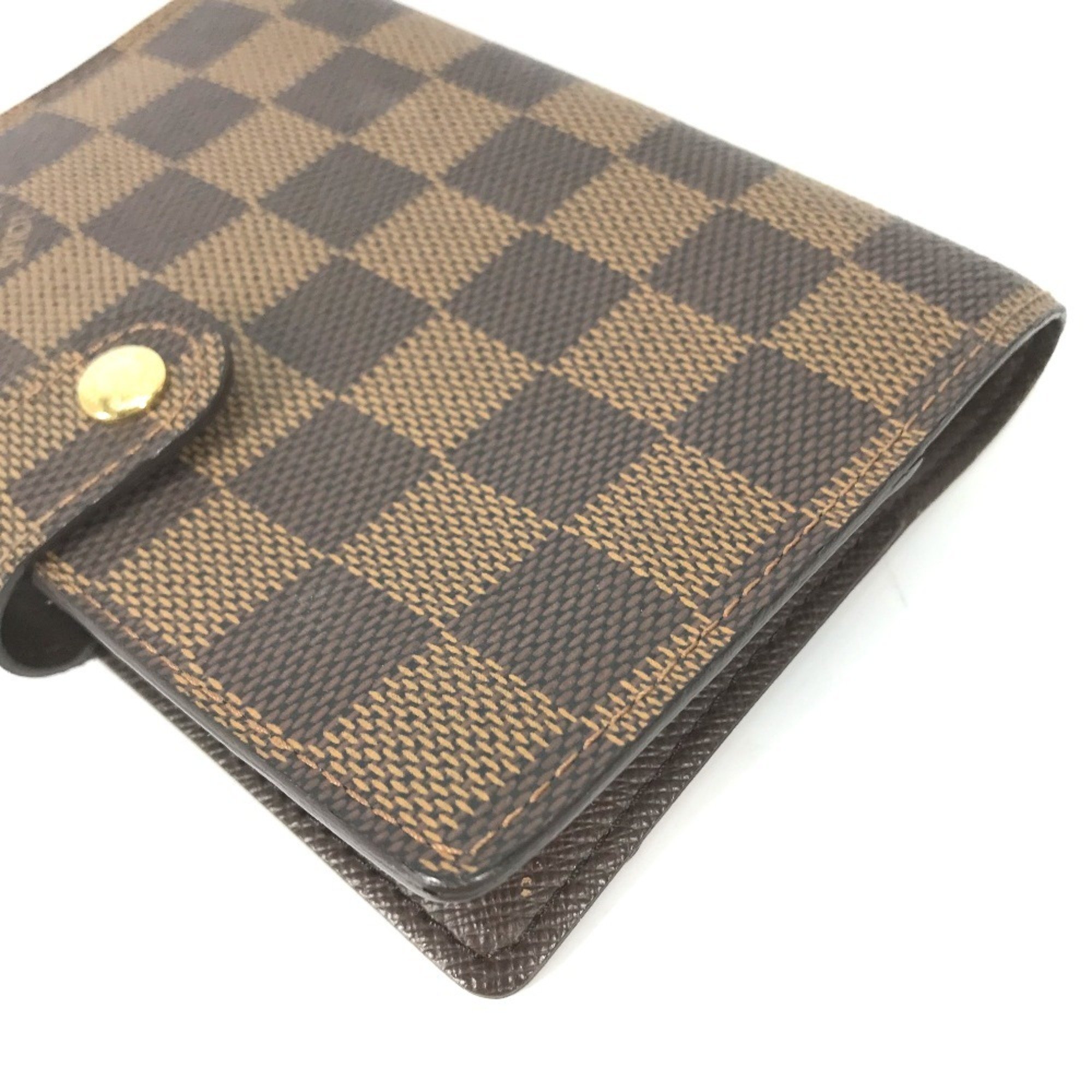 LOUIS VUITTON R20700 Damier Agenda PM Stationery Notebook Cover Canvas Men's Women's Ebene Brown