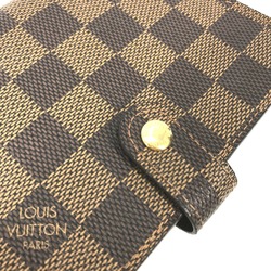 LOUIS VUITTON R20700 Damier Agenda PM Stationery Notebook Cover Canvas Men's Women's Ebene Brown