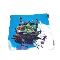 LOEWE C822057X23 Ghibli Collaboration Howl's Moving Castle Drawstring Pouch Canvas Women's Blue