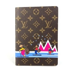 LOUIS VUITTON GI0345 Monogram Caixe Clemence Notebook Stationery Canvas Women's Brown