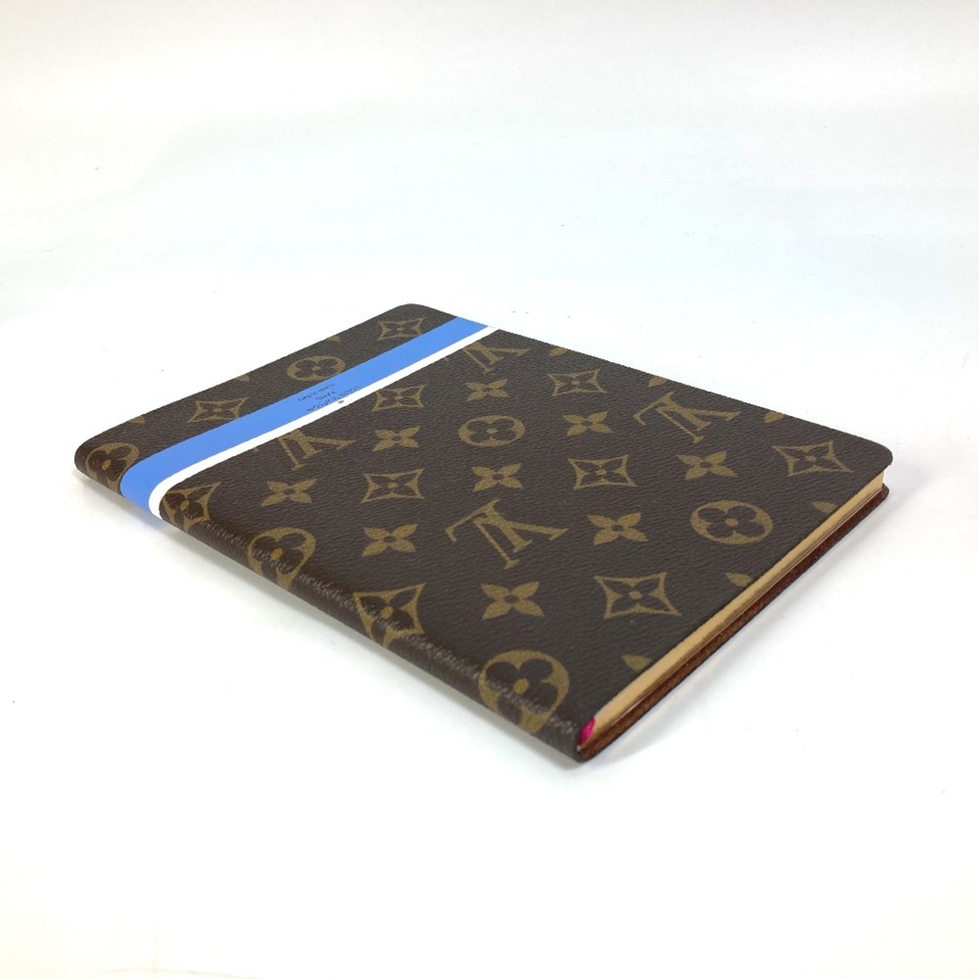 LOUIS VUITTON GI0345 Monogram Caixe Clemence Notebook Stationery Canvas Women's Brown