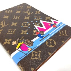 LOUIS VUITTON GI0345 Monogram Caixe Clemence Notebook Stationery Canvas Women's Brown