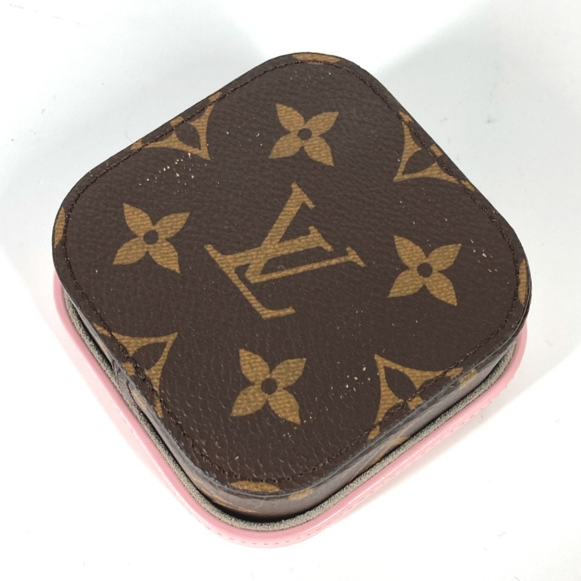 LOUIS VUITTON GI0211 Monogram Boite Camille PM Tray Box Canvas Women's Rose Pink