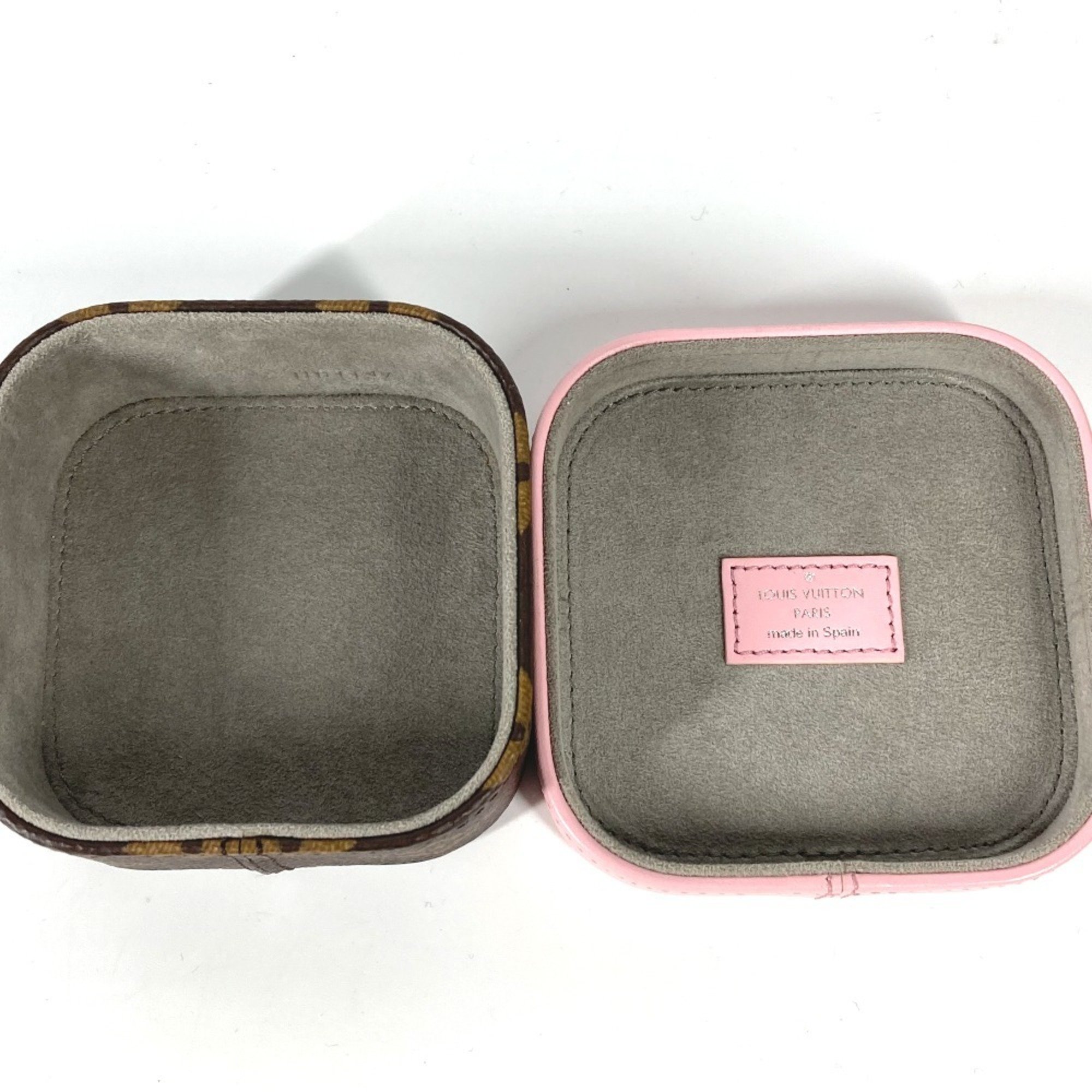 LOUIS VUITTON GI0211 Monogram Boite Camille PM Tray Box Canvas Women's Rose Pink