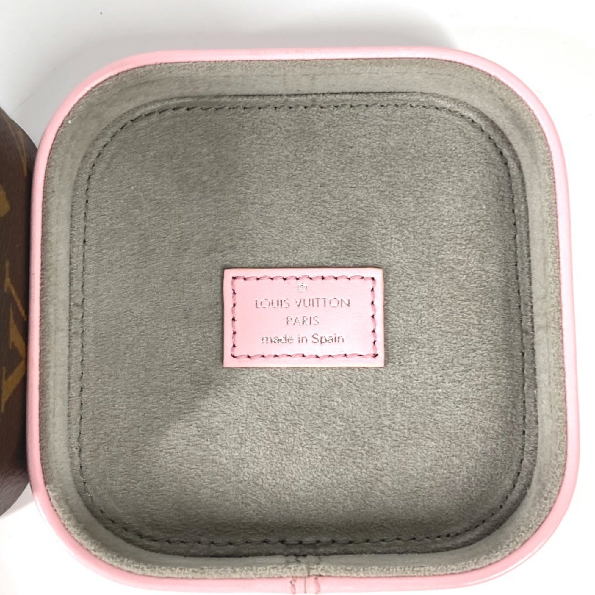 LOUIS VUITTON GI0211 Monogram Boite Camille PM Tray Box Canvas Women's Rose Pink