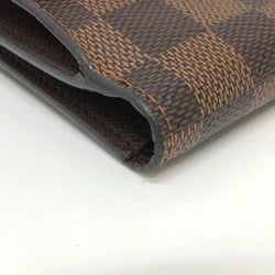 LOUIS VUITTON N60043 Portefeuille Normandy Bi-fold Wallet Damier Canvas Women's Rose Ballerine Brown