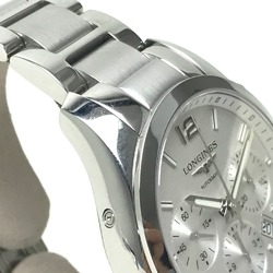 LONGINES L27864766 Conquest Classic Chrono Date Automatic Watch Stainless Steel Men's Silver