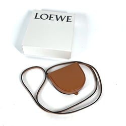 LOEWE Wallet, Coin Purse, Anagram, Strap Included, Leather, Women's, Brown, E-240403-9