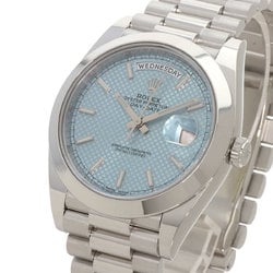 Rolex 228206 Day-Date 40 Ice Blue Watch Platinum PT Men's ROLEX