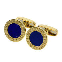 BVLGARI Lapis Lazuli Cufflinks K18 Yellow Gold Men's