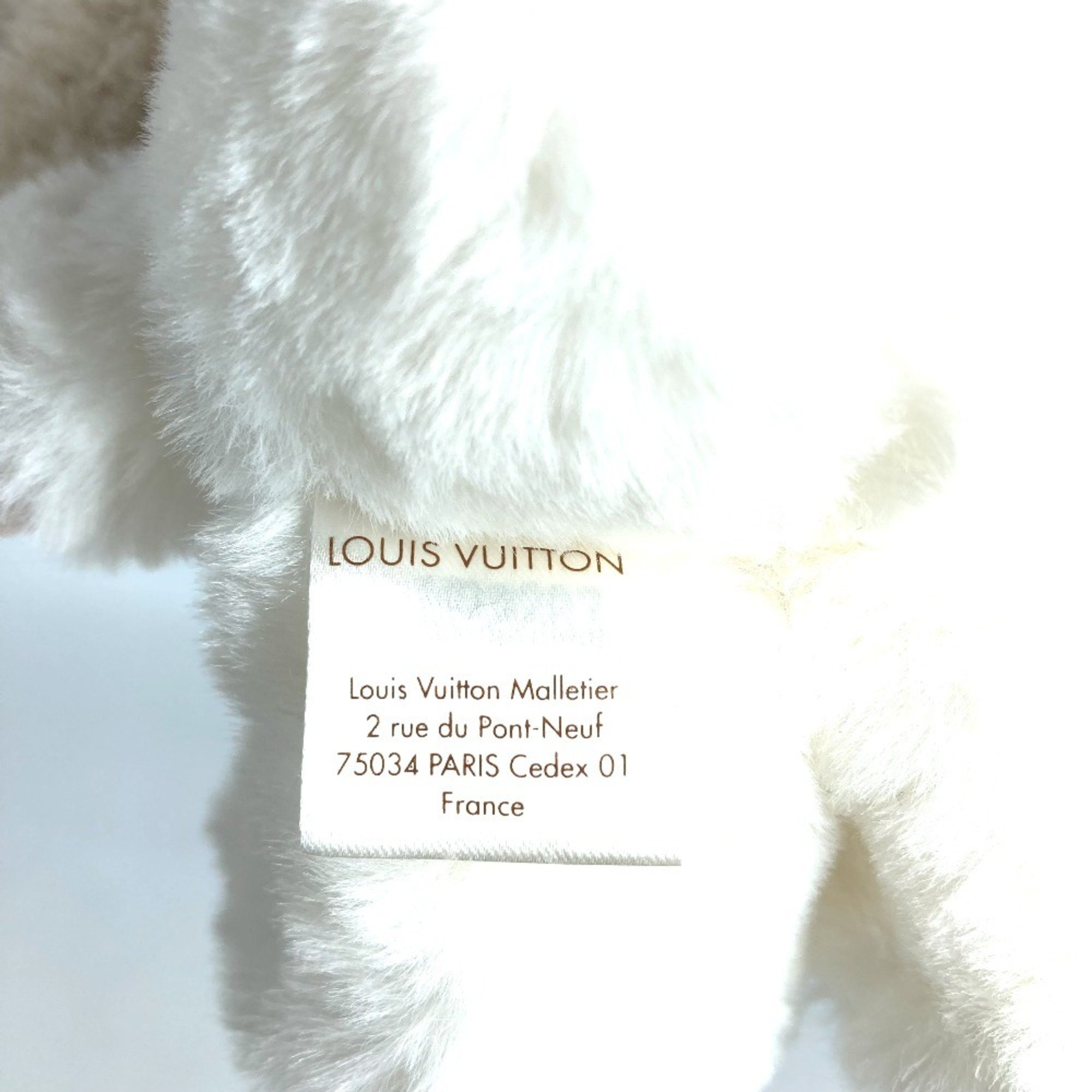 LOUIS VUITTON GI0954 Doudou Vivienne Doll Fur Stuffed Toy Polyester Women's Beige