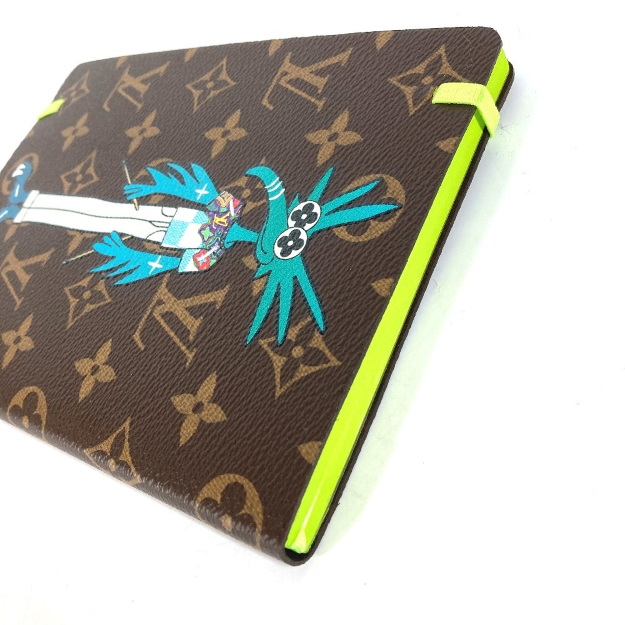 LOUIS VUITTON GI0583 LV Friend Cahier Clemence Stationery Memo Pad Notebook Monogram Canvas Men's Brown