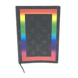 LOUIS VUITTON GI0406 Monogram Eclipse Cahier Clemence Canvas Paper Men's Women's Rainbow Black x Multi?