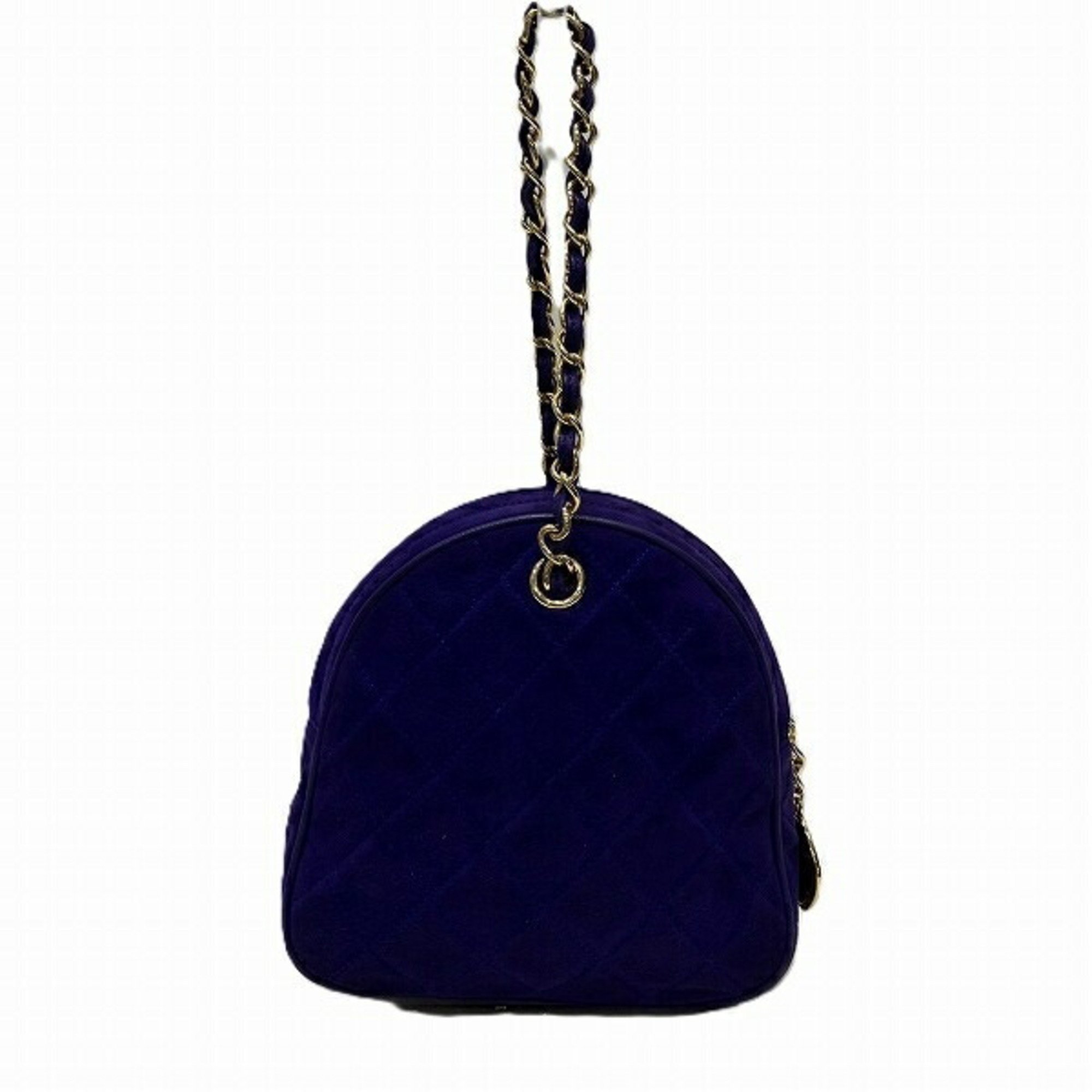 CHANEL Matelasse Chain Purple Bag Handbag Women's