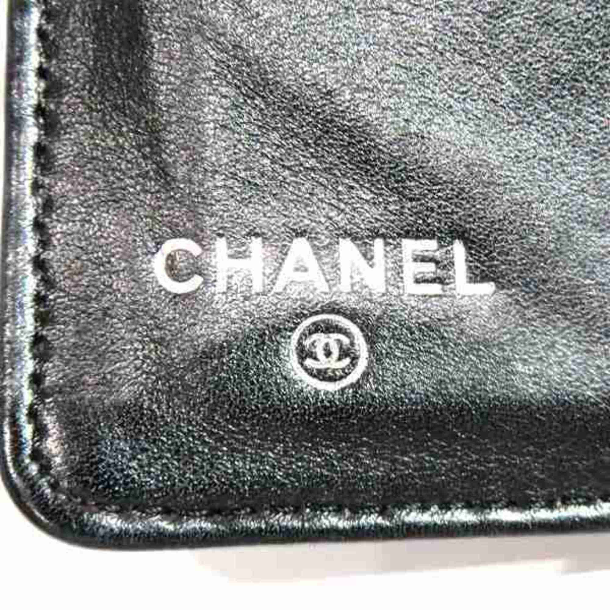 CHANEL Camellia Patent Makeup Palette Long Wallet Bi-fold for Women