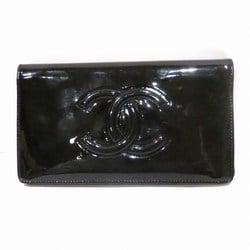 CHANEL Camellia Patent Makeup Palette Long Wallet Bi-fold for Women