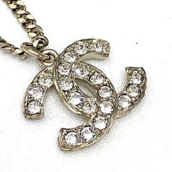 Chanel CHANEL Coco Mark Gold C21A Rhinestone Accessory Necklace for Women