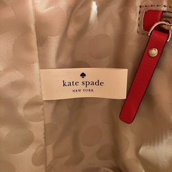 Kate Spade 2way Leather Red Bag Handbag Shoulder Women's