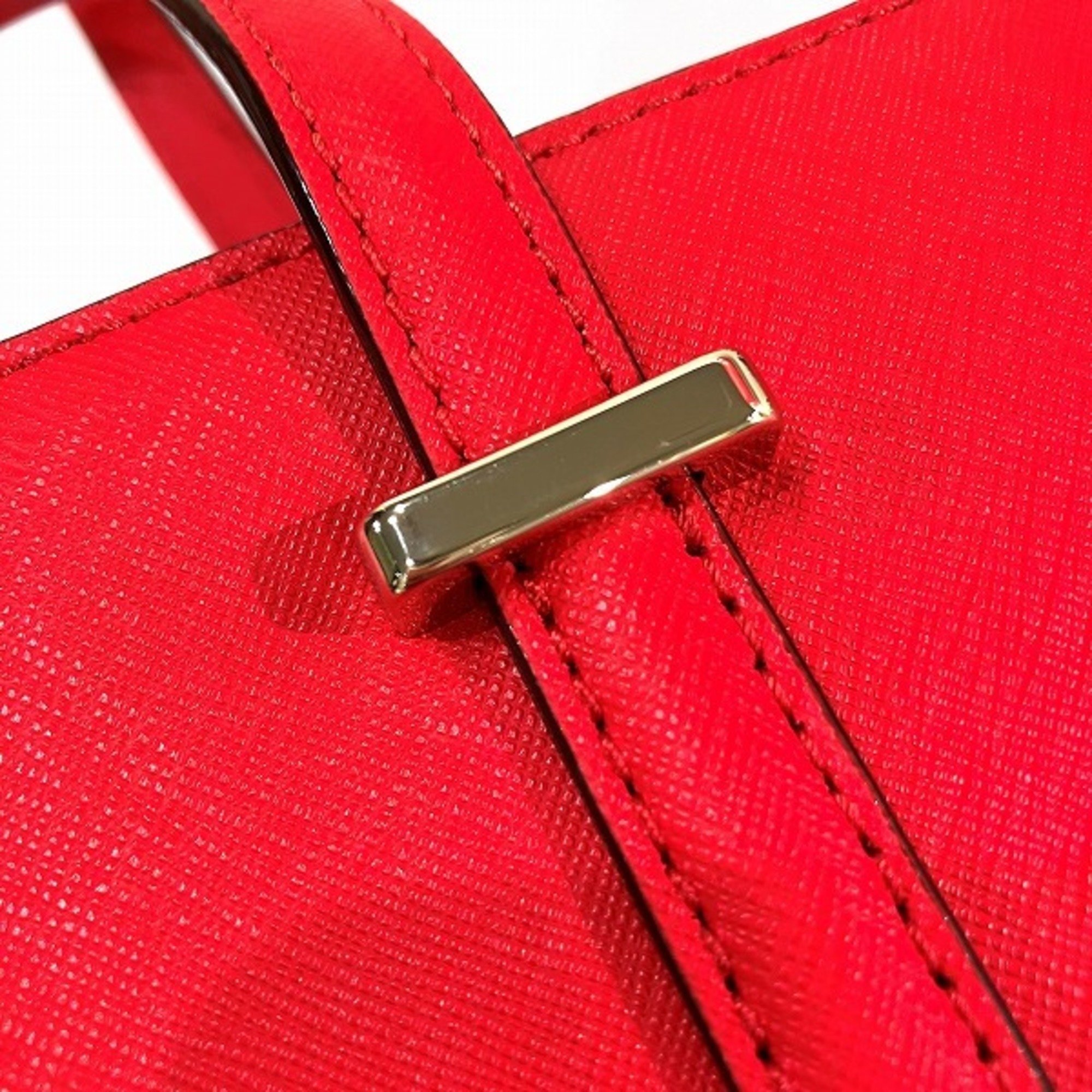 Kate Spade 2way Leather Red Bag Handbag Shoulder Women's