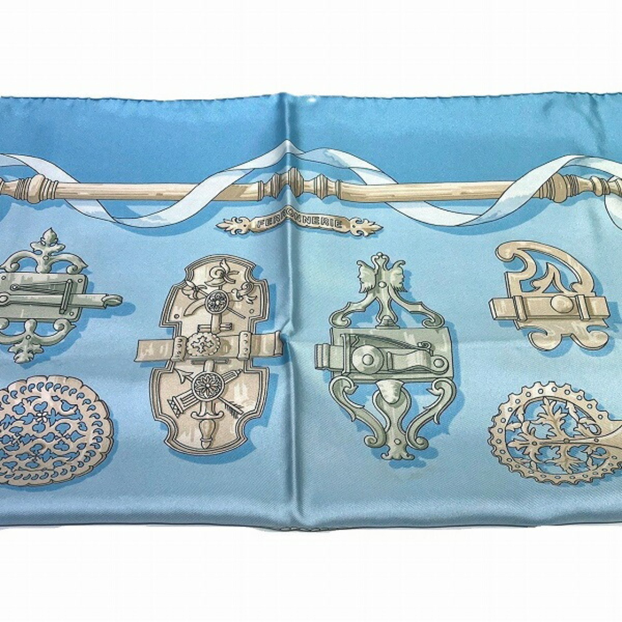 Hermes Carré 90 FERRONNERIE Ironwork Accessories Scarf Women's