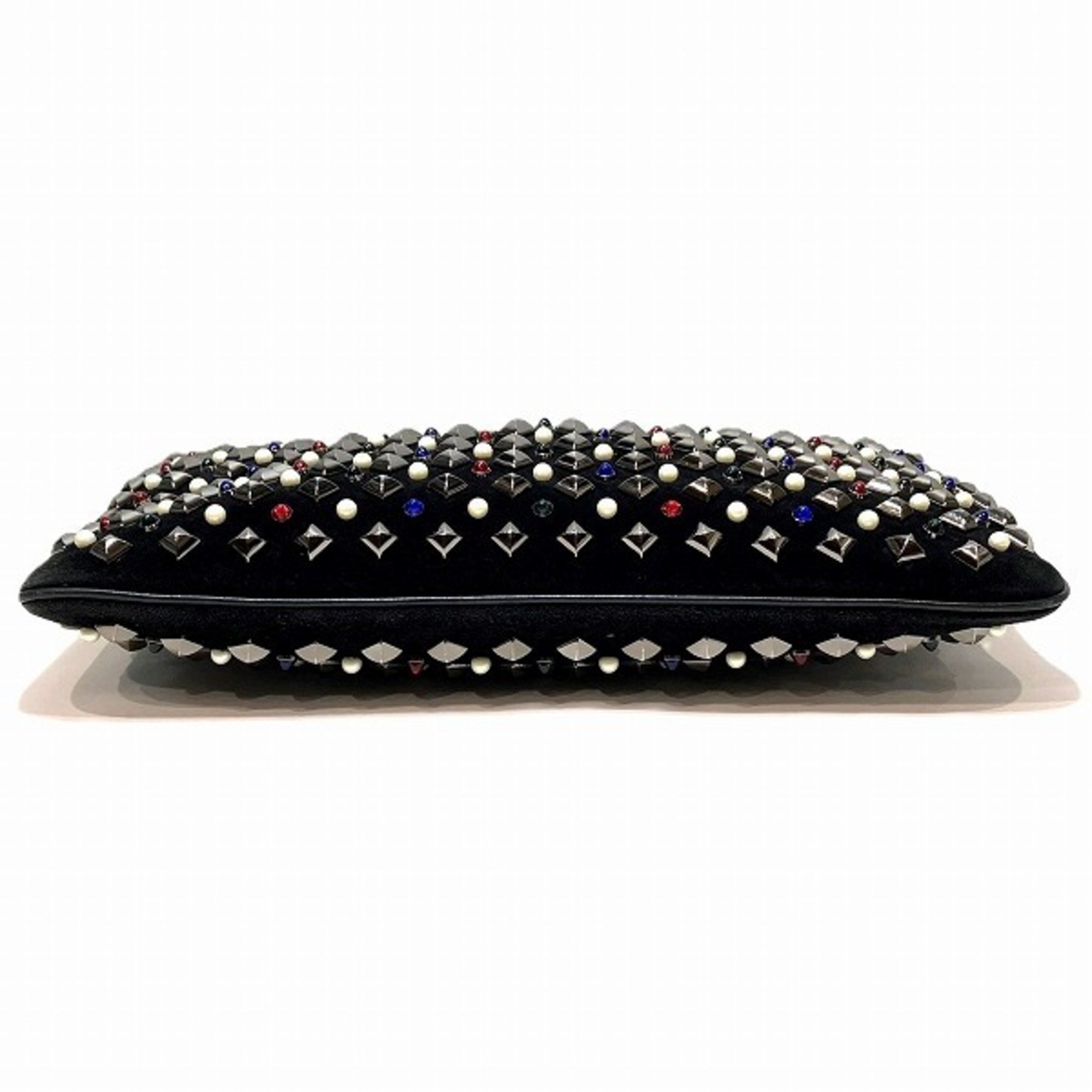 Christian Louboutin Trilby Multi-Stud Black Suede Bag Shoulder for Women