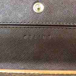 CELINE Macadam Brown Long Wallet for Men and Women