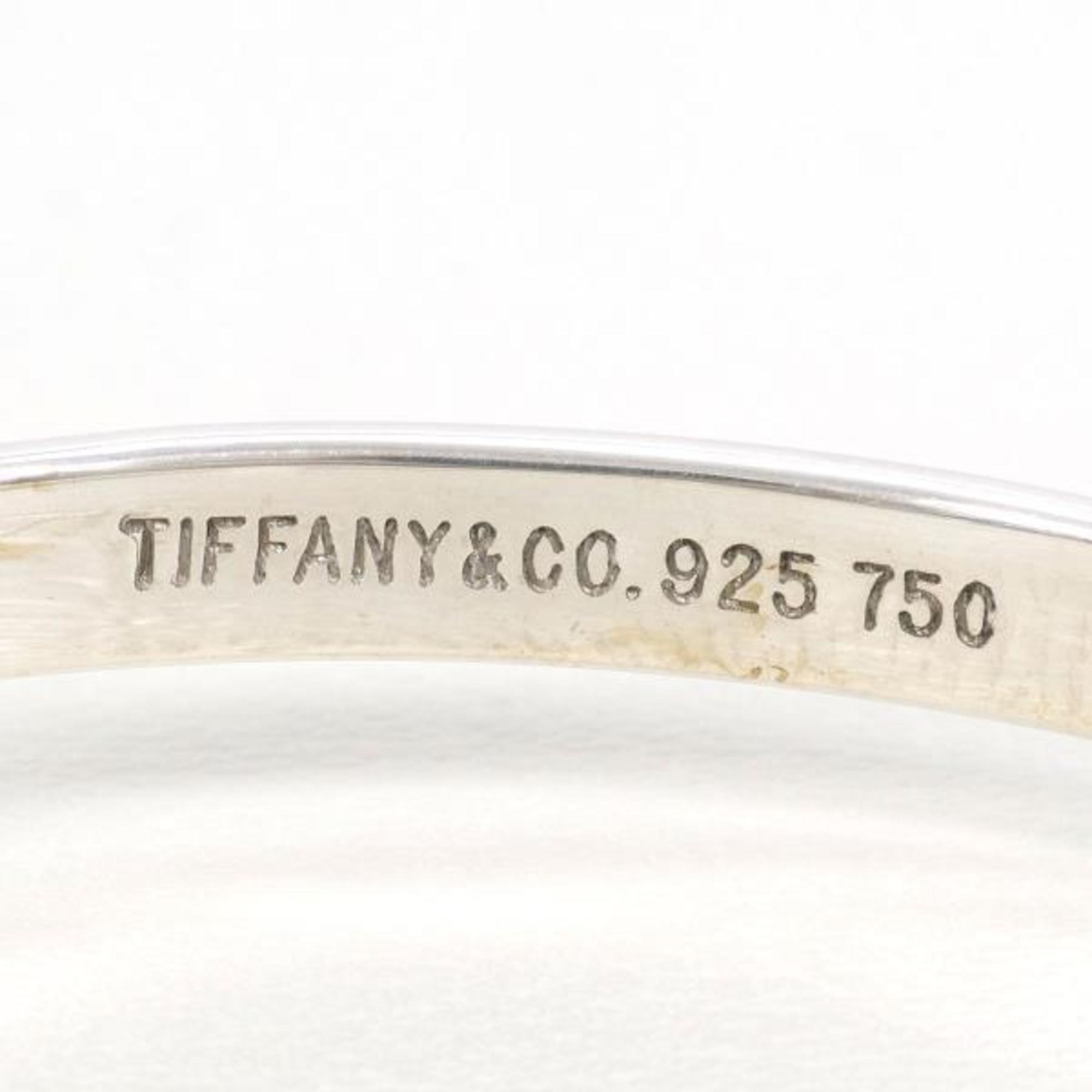 Tiffany Hook & Eye K18YG Silver Bangle Total weight approx. 11.9g 18cm Similar