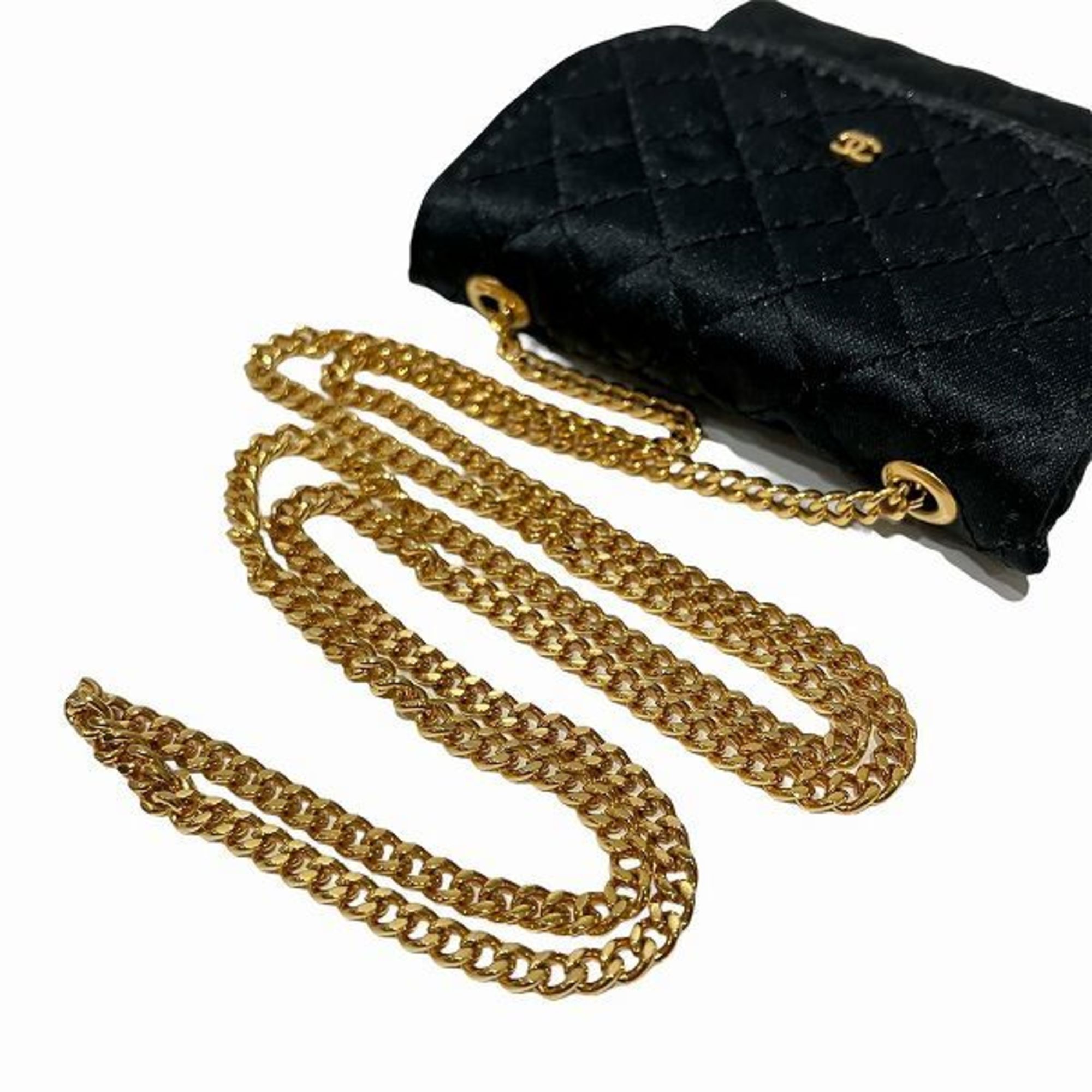 CHANEL Matelasse Coco Mark Chain Bag Pochette Shoulder